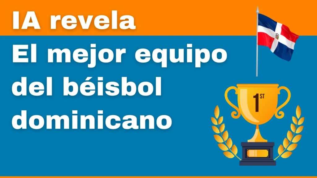 IA revela mejor equipo del béisbol dominicano